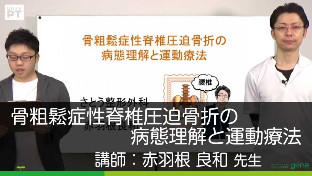 骨粗鬆症性脊椎圧迫骨折の病態理解と運動療法