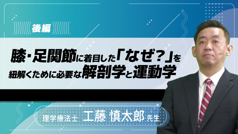 【後編】膝・足関節に着目した「なぜ?」を紐解くために必要な解剖学と運動学