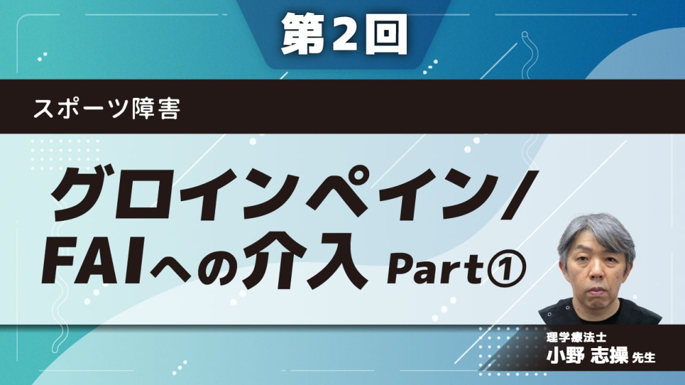 スポーツ障害 【第2回】グロインペイン/FAIへの介入 Part①鼠径部痛の分類