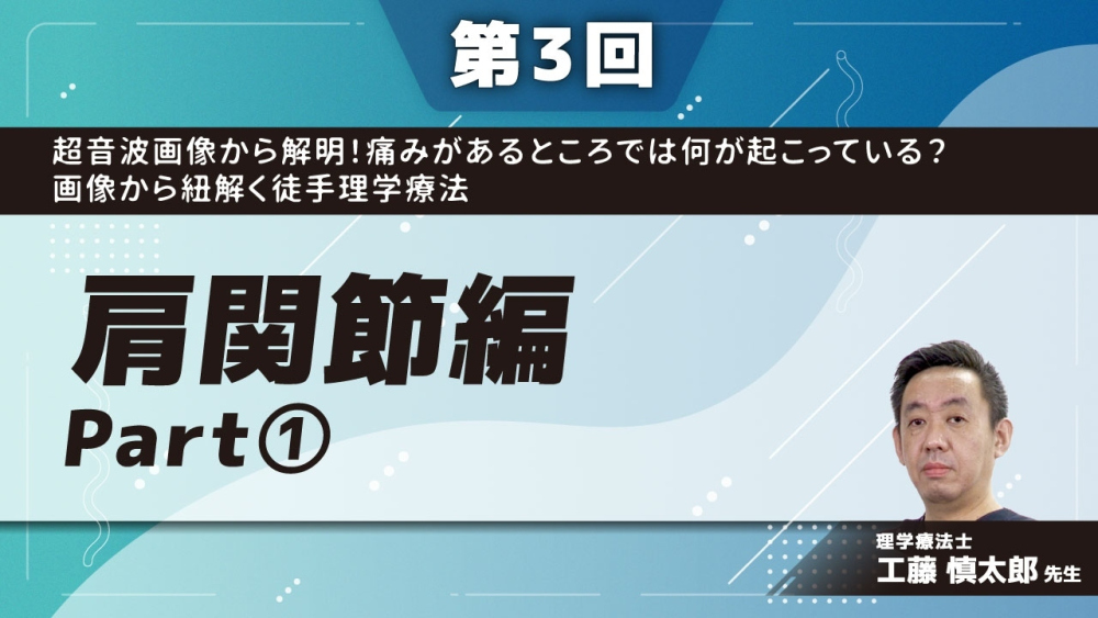 超音波画像から解明!痛みがあるところでは何が起こっている?画像から紐解く徒手理学療法 【第3回】肩関節編 Part①夜間痛