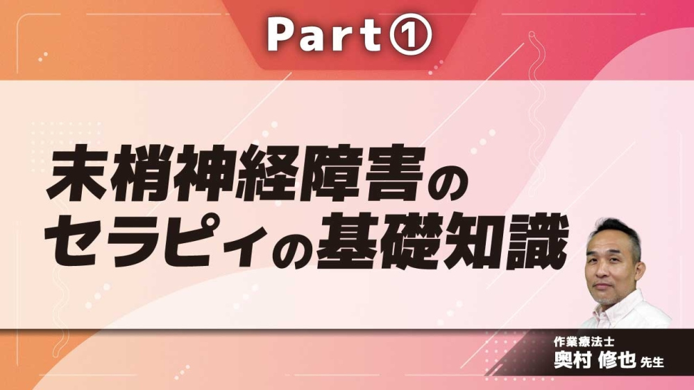 末梢神経障害のセラピィの基礎知識 Part①末梢神経について