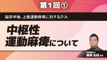 脳卒中後、上肢運動麻痺に対する介入 【第1回】中枢性運動麻痺について Part①中枢神経性麻痺について